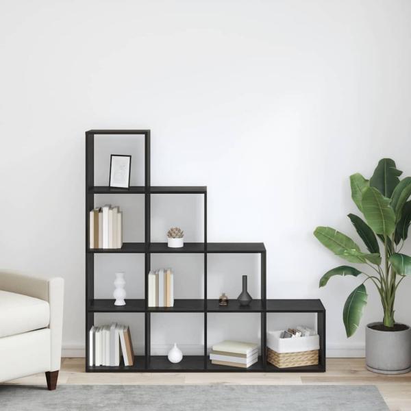 Raumteiler Bücherregal Schwarze Eiche 131,5 x 29 x 131,5 cm