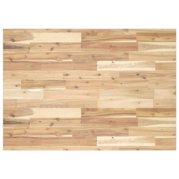 Tischplatte Rechteckig 120x70x2 cm Massivholz Akazie