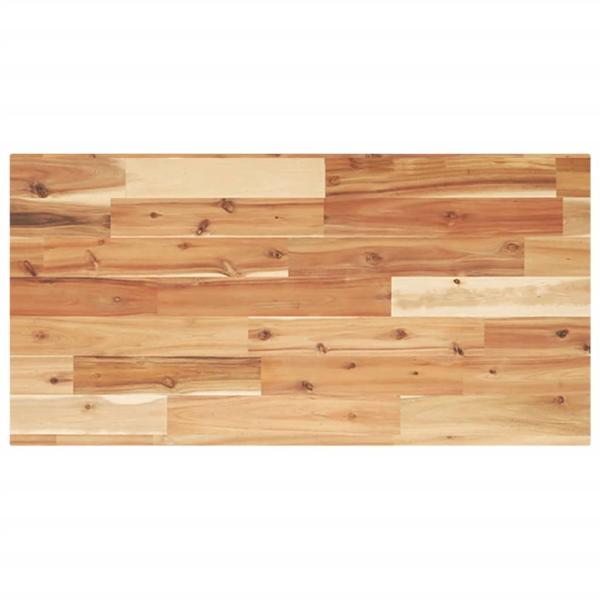 Tischplatte Rechteckig 100x40x2 cm Massivholz Akazie