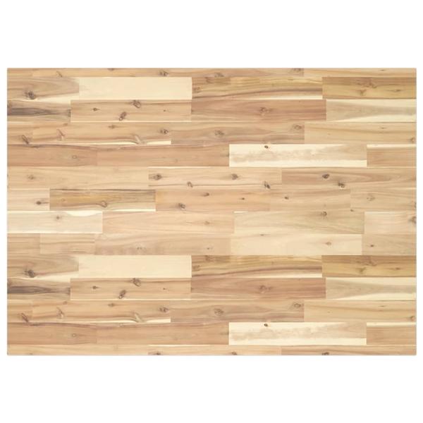 Tischplatte Rechteckig 100x70x2 cm Massivholz Akazie