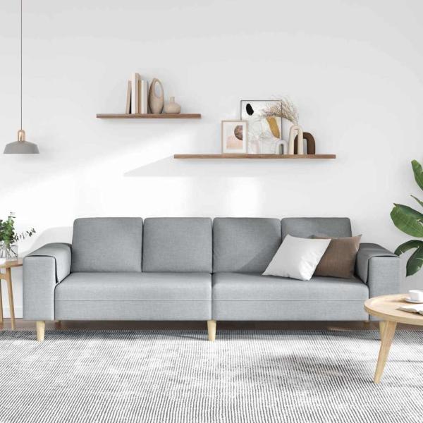 Sofa Set Hellgrau Stoff