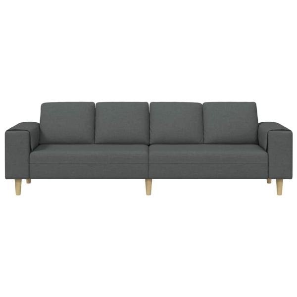 Sofa Set Dunkelgrau Stoff