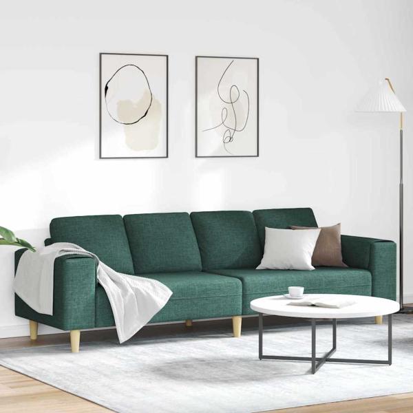 ARDEBO.de - Sofa Set Dunkelgrün Stoff