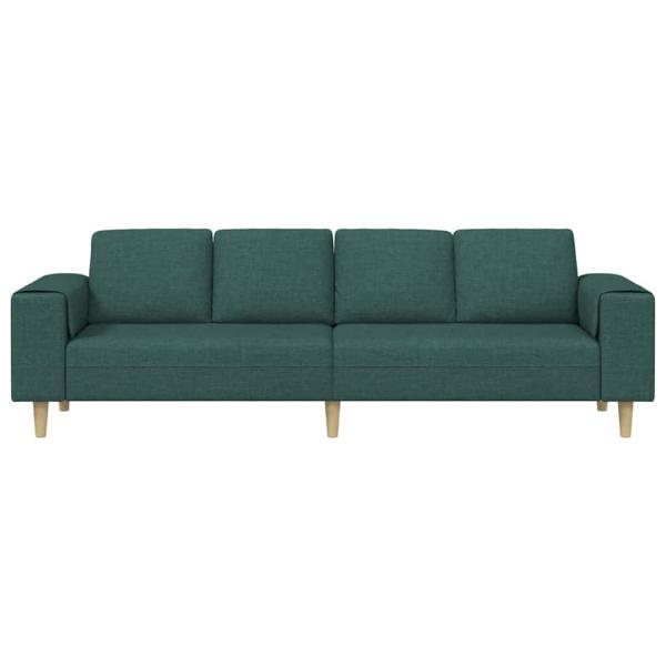 Sofa Set Dunkelgrün Stoff