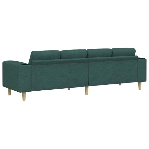 Sofa Set Dunkelgrün Stoff