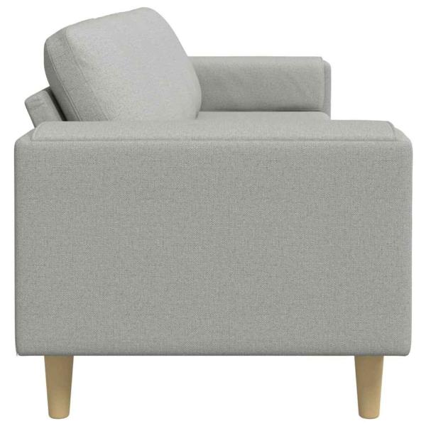 Sofa Set Wolken-Grau Stoff
