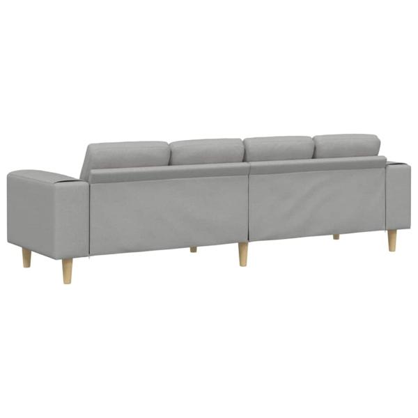 Sofa Set Wolken-Grau Stoff