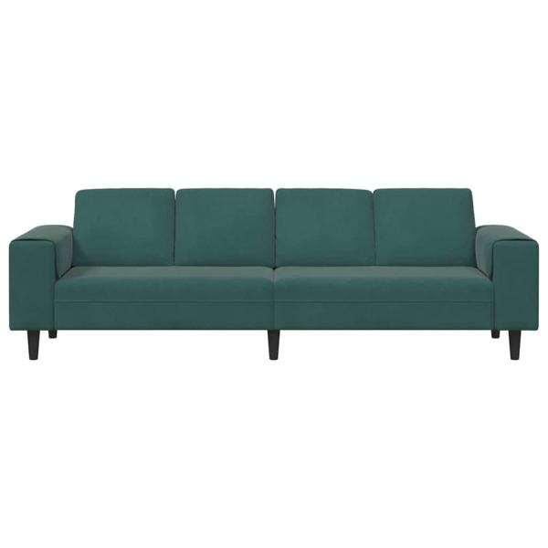 Sofa Set Dunkelgrün Samt