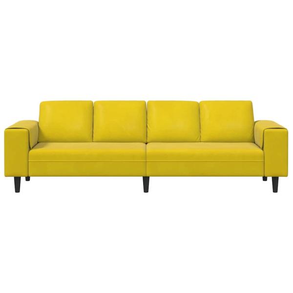 Sofa Set Gelb Samt