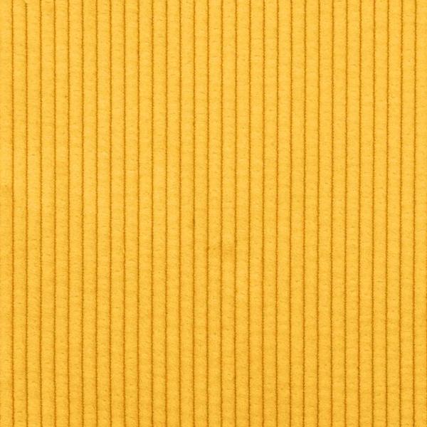Stoffsofa mit Kissen Helles Gelb Cordstoff