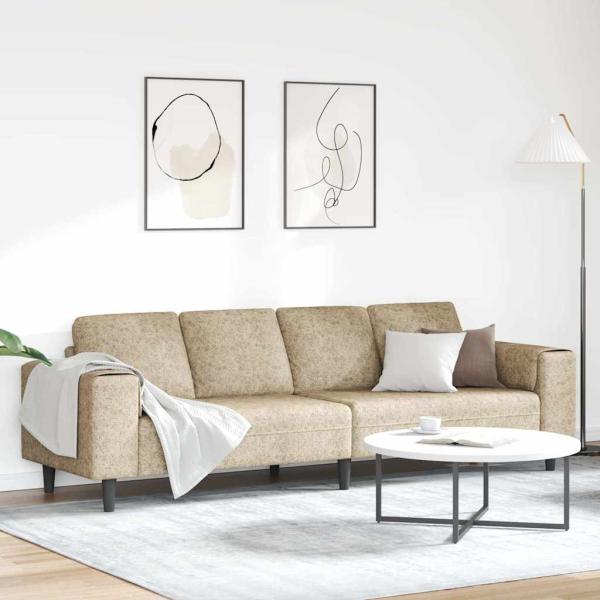 ARDEBO.de - Sofa Set Hellgrau Faux Wildleder