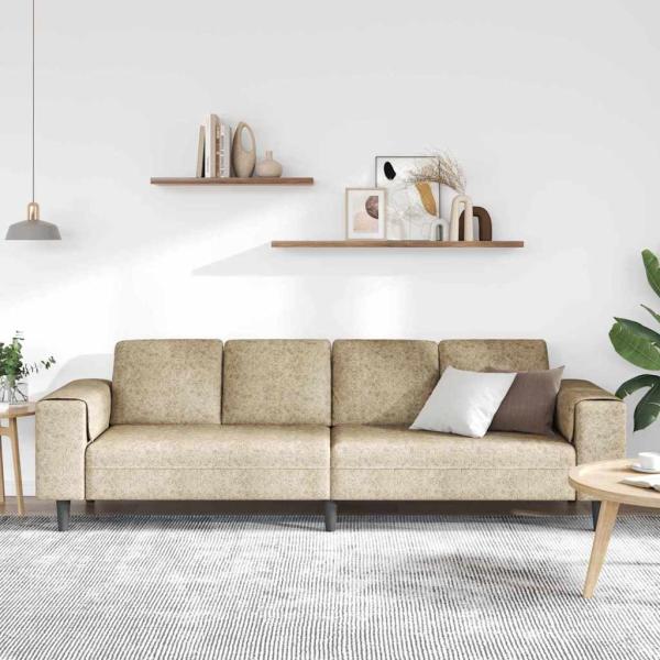 Sofa Set Hellgrau Faux Wildleder