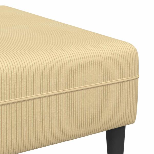Stoffsofa mit Kissen Grau Grün Cordstoff