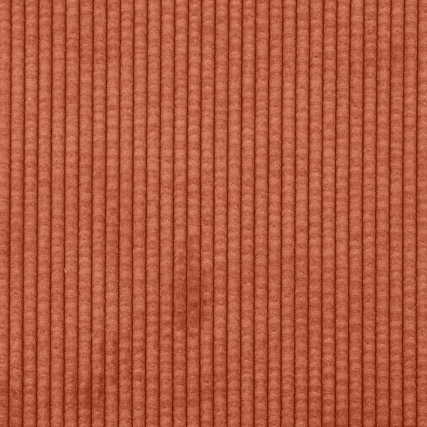 Stoffsofa mit Kissen Rot-Orange 208 cm Cordstoff