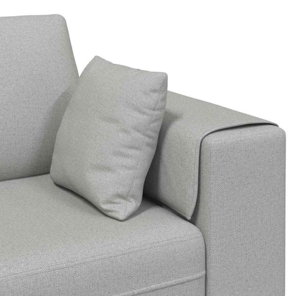 Stoffsofa mit Kissen Wolken-Grau 208 cm Stoff