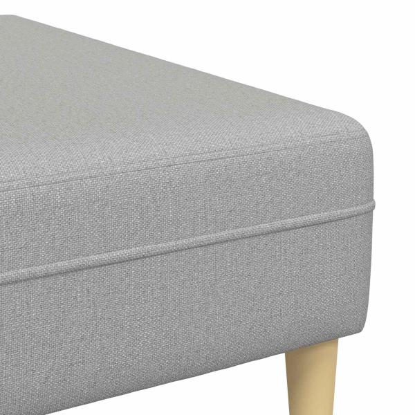 Stoffsofa mit Kissen 3 pcs Wolken-Grau 208 cm Stoff
