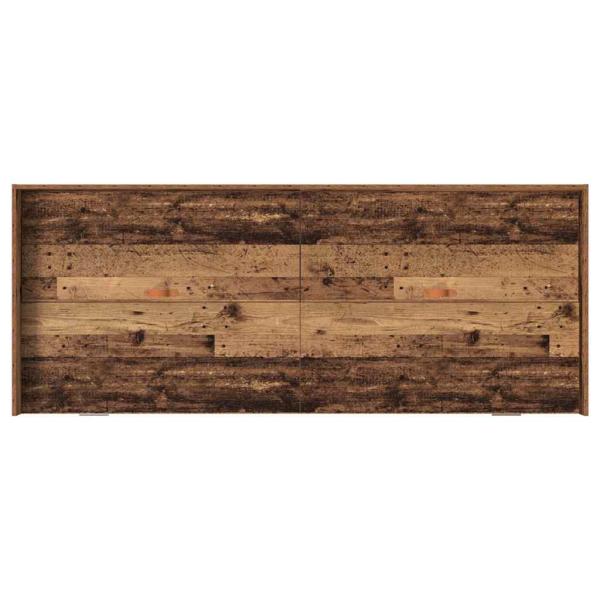 Bett mit Stauraum mit Kopfteil Altholz 90 x 200 cm Holzwerkstoff