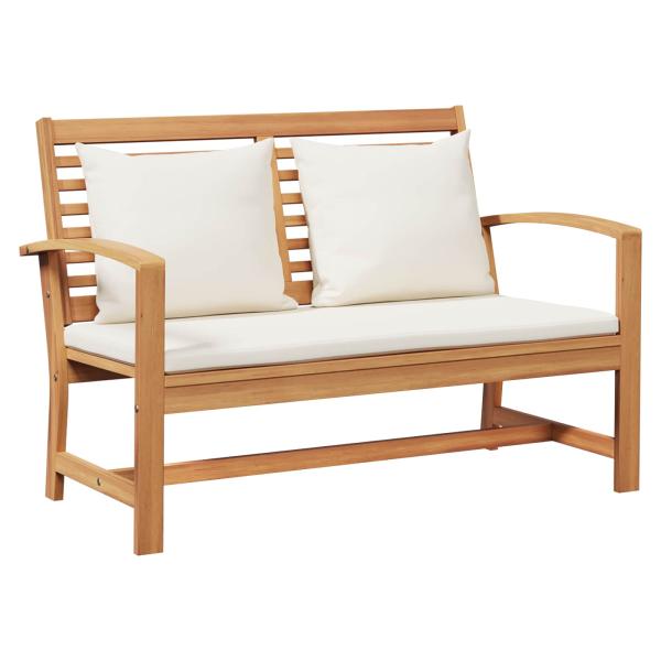 Gartensofa-set 3 stk. Natur Massives Teakholz