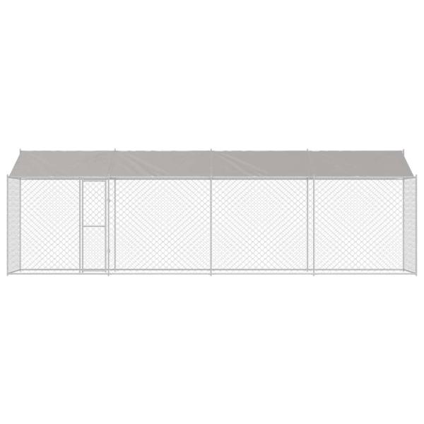 Hundekäfig Silber 800 x 200 x 256 cm Verzinkter Stahl
