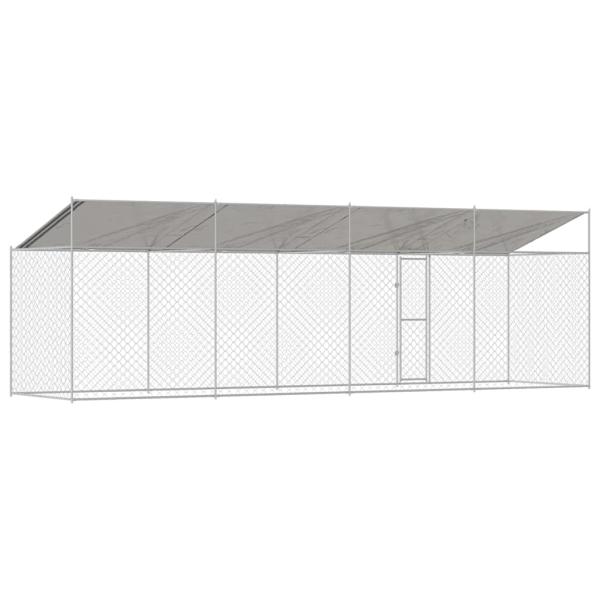 Hundekäfig Silber 800 x 200 x 256 cm Verzinkter Stahl