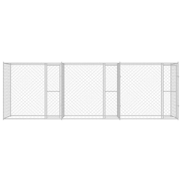 Hundekäfig Silber 600 x 200 x 200 cm Verzinkter Stahl