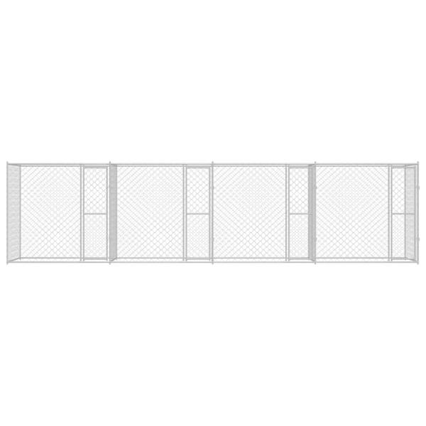 Hundekäfig Silber 800 x 200 x 200 cm Verzinkter Stahl