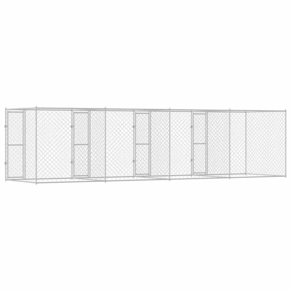Hundekäfig Silber 800 x 200 x 200 cm Verzinkter Stahl