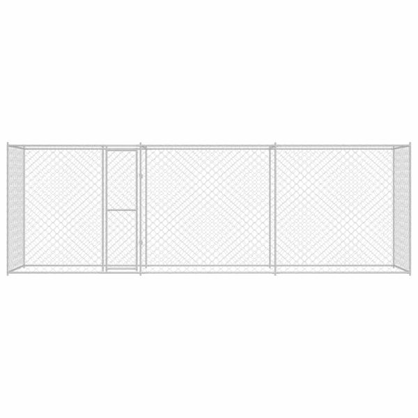 Hundekäfig Silber 600 x 200 x 256 cm Verzinkter Stahl