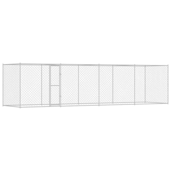 Hundekäfig Silber 800 x 200 x 256 cm Verzinkter Stahl