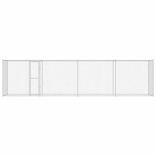 Hundekäfig Silber 800 x 200 x 256 cm Verzinkter Stahl