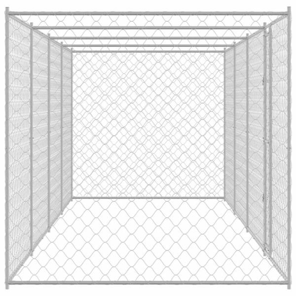 Hundekäfig Silber 800 x 200 x 256 cm Verzinkter Stahl