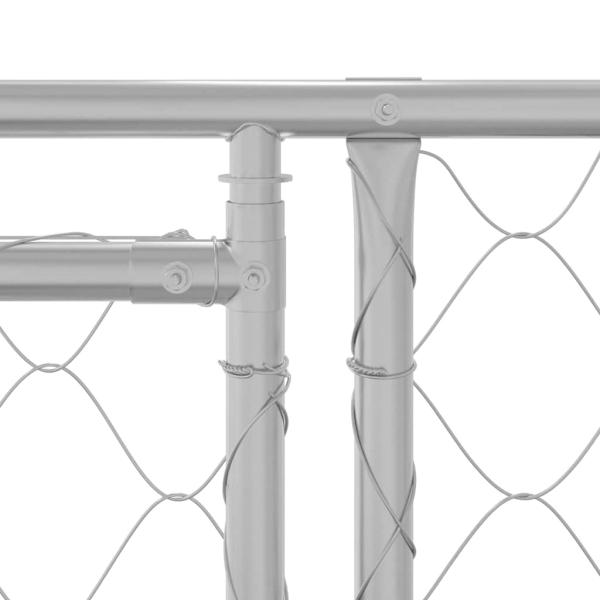 Hundekäfig Silber 600 x 200 x 200 cm Verzinkter Stahl