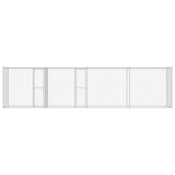 Hundekäfig Silber 600 x 200 x 200 cm Verzinkter Stahl