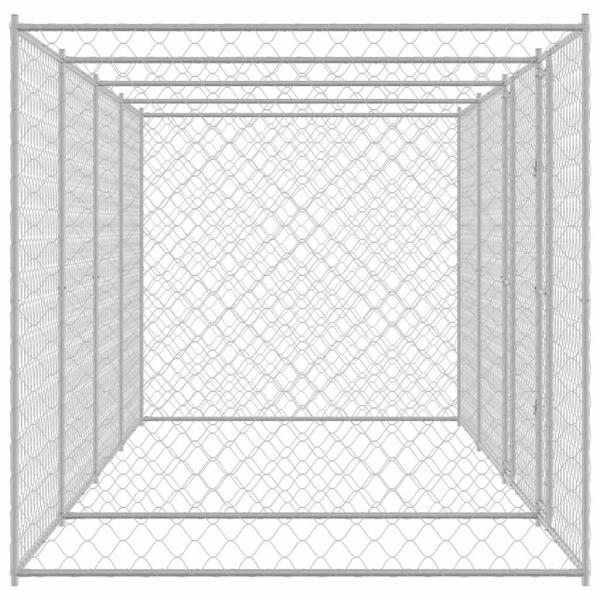 Hundekäfig Silber 600 x 200 x 200 cm Verzinkter Stahl