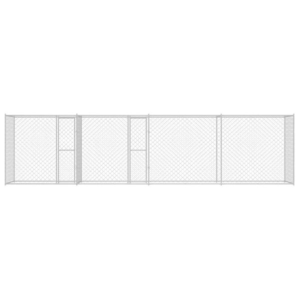 Hundekäfig Silber 800 x 200 x 200 cm Verzinkter Stahl