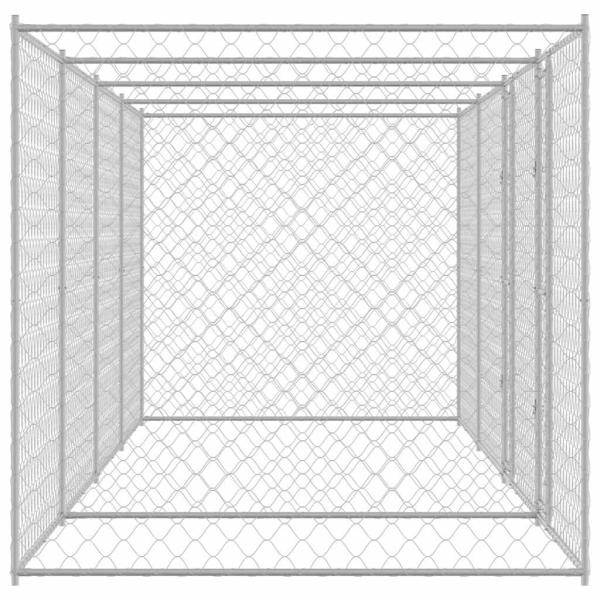 Hundekäfig Silber 800 x 200 x 200 cm Verzinkter Stahl