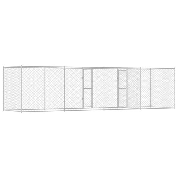 Hundekäfig Silber 800 x 200 x 200 cm Verzinkter Stahl