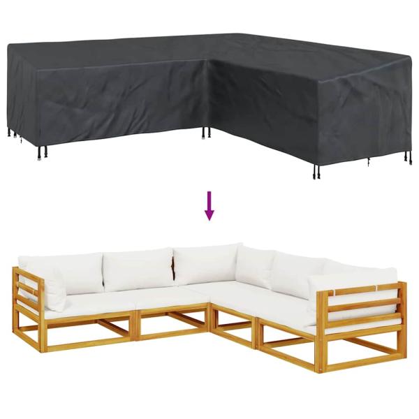 Gartenmöbelabdeckung 255 x 255 x 80 cm 600D Oxford Stoff