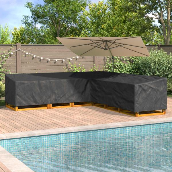 ARDEBO.de - Gartenmöbelabdeckung 300 x 300 x 80 cm 600D Oxford Stoff