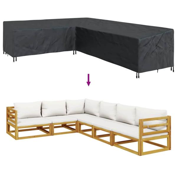 Gartenmöbelabdeckung 330 x 255 x 80 cm 420D Oxford Stoff