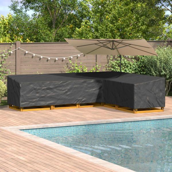 ARDEBO.de - Gartenmöbelabdeckung 355 x 275 x 80 cm 600D Oxford Stoff