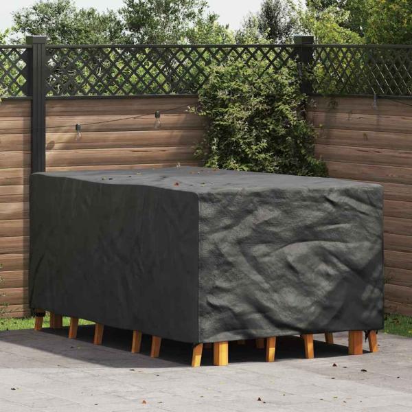 ARDEBO.de - Gartenmöbelabdeckung Schwarz 143 x 225 x 90 cm 210D