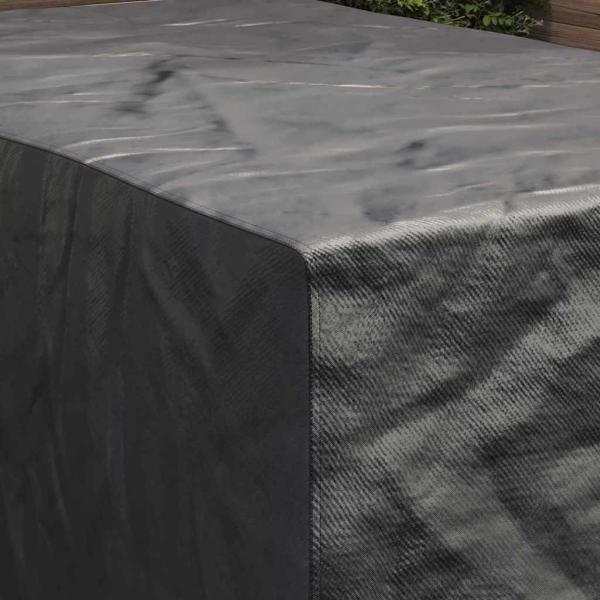 Gartenmöbelabdeckung Schwarz 143 x 225 x 90 cm 210D
