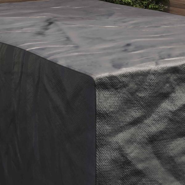 Gartenmöbelabdeckung Schwarz 143 x 225 x 90 cm 420D