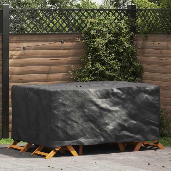 ARDEBO.de - Gartenmöbelabdeckung Schwarz 172 x 113 x 73 cm 210D