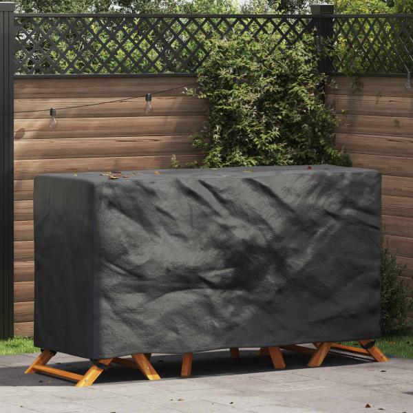 ARDEBO.de - Gartenmöbelabdeckung Schwarz 180 x 70 x 90 cm 420D
