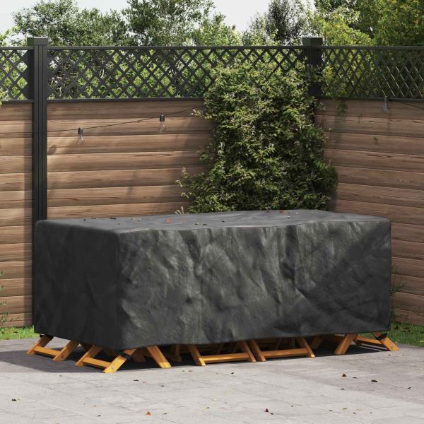 ARDEBO.de - Gartenmöbelabdeckung Schwarz 200 x 110 x 70 cm 600D
