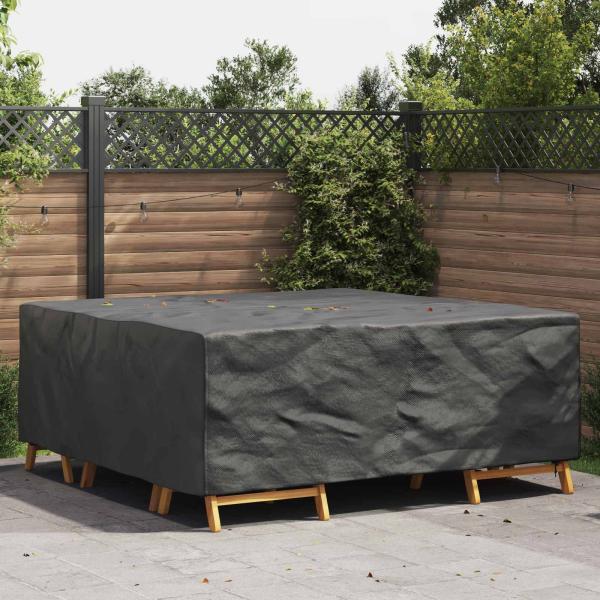 ARDEBO.de - Gartenmöbelabdeckung Schwarz 200 x 190 x 85 cm 420D