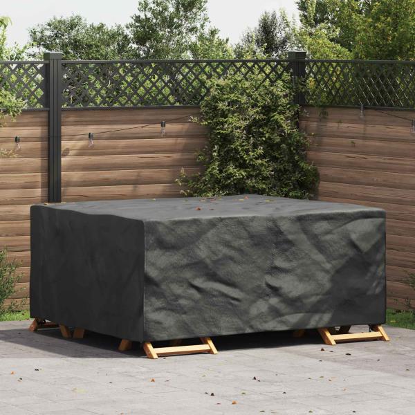 ARDEBO.de - Gartenmöbelabdeckung Schwarz 200 x 150 x 85 cm 420D