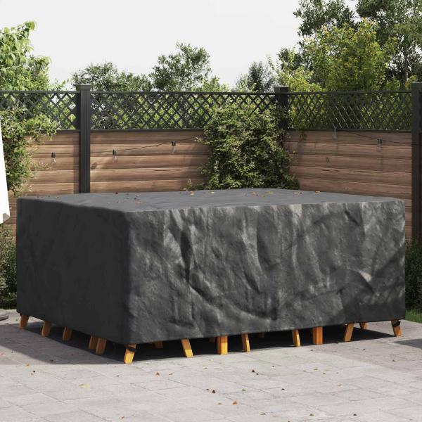 ARDEBO.de - Gartenmöbelabdeckung Schwarz 220 x 190 x 85 cm 600D